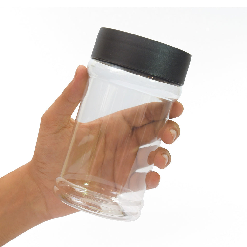 Premium Plastic Strorage Jar Set ( 4 Pcs 500ml / 4 Pcs 1000 ml )
