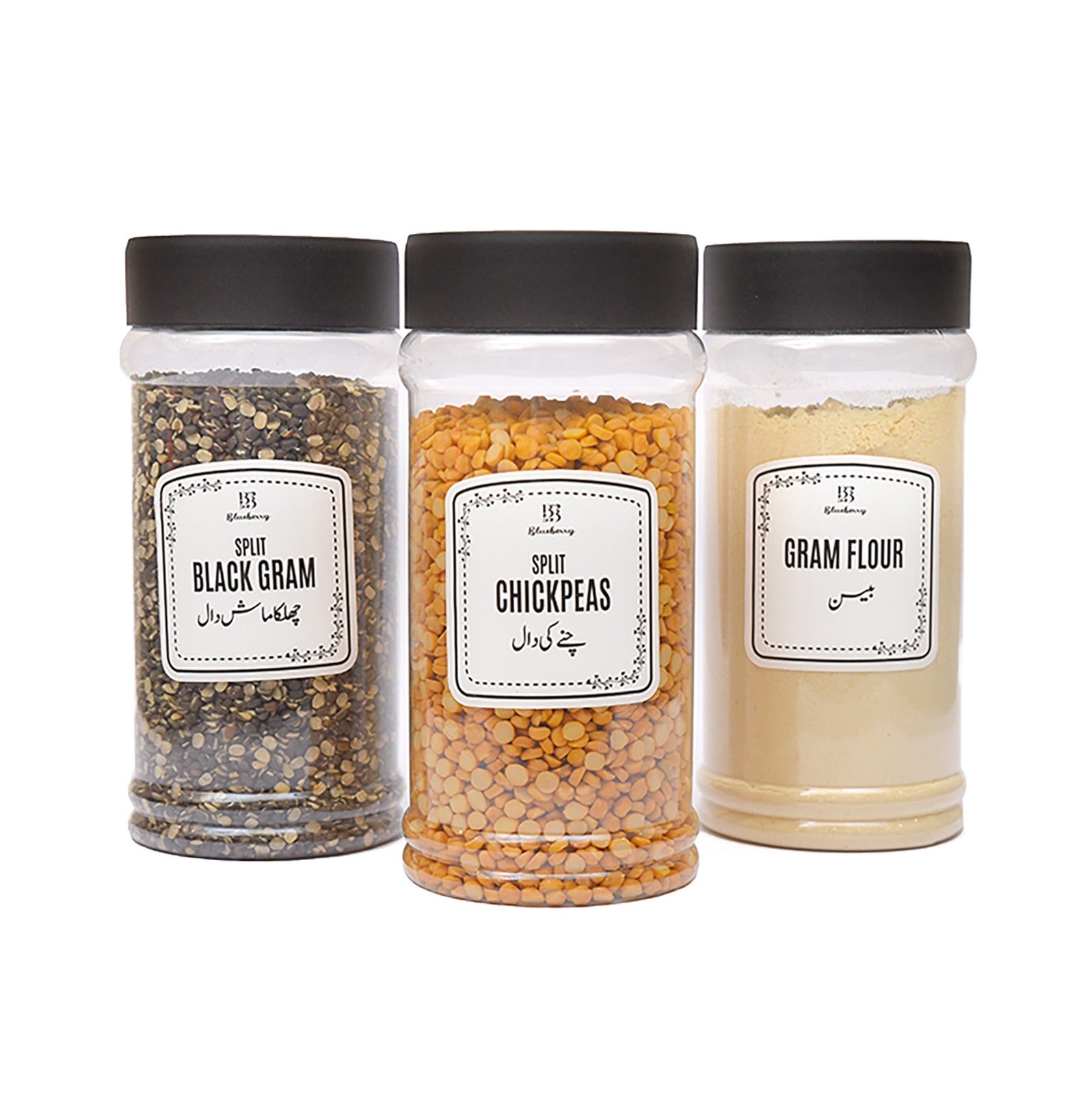 Ring Plastic Jar 1000ml 3Pcs