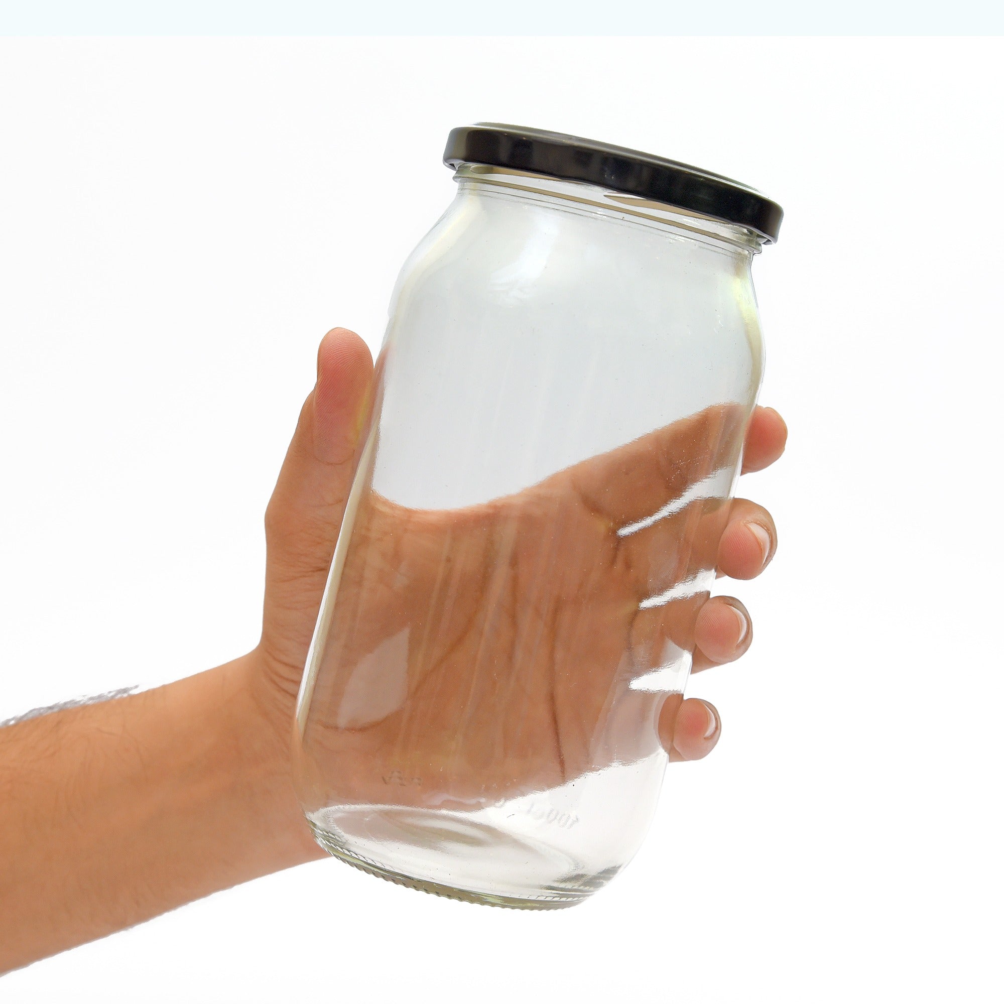 Round Glass Jar 1000ml 3Pcs