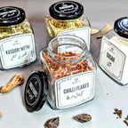 Square Glass Jar 400ml 6Pcs.